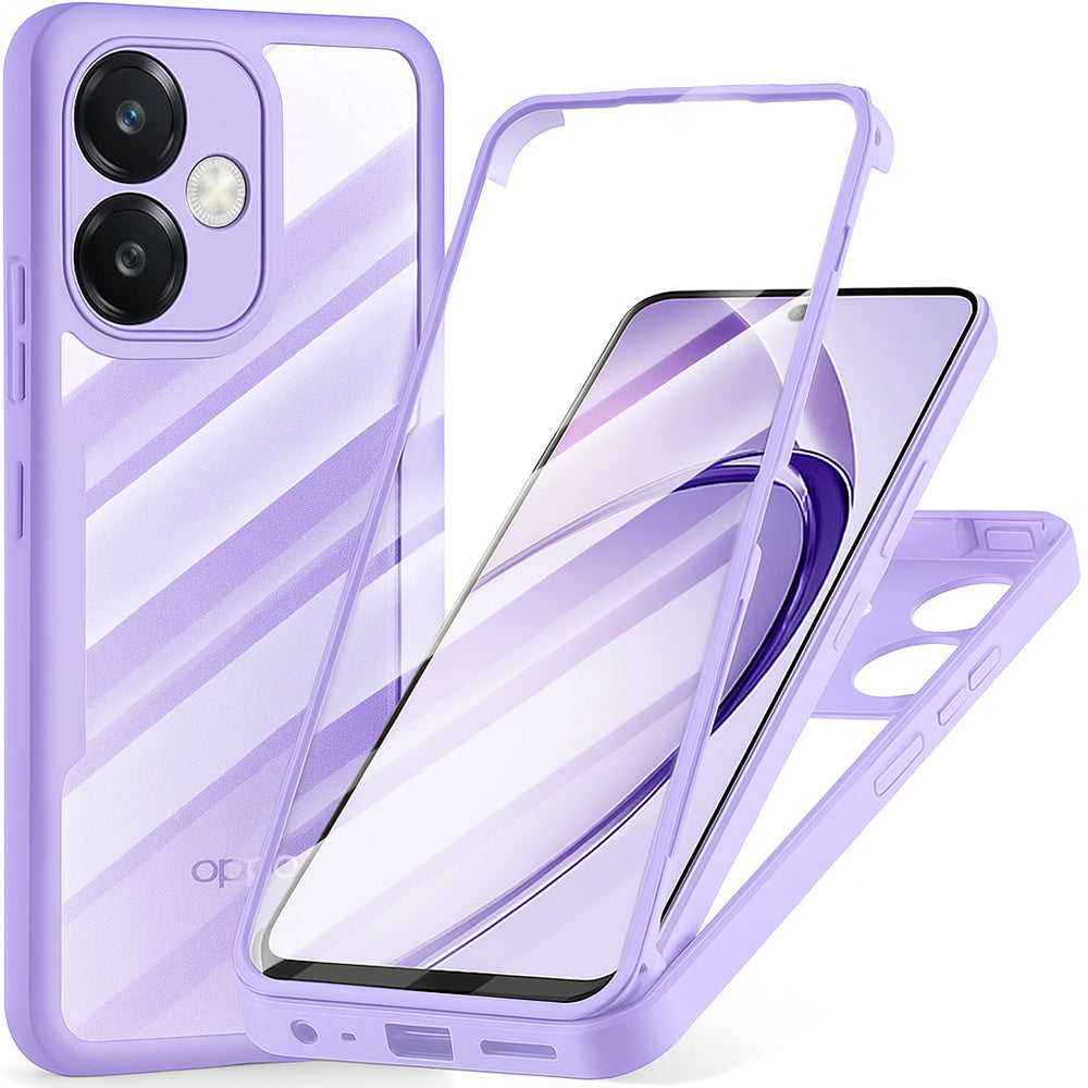 Techsuit - ColorVerse 360 Series + Screen Protector - Oppo A40 4G / A60 5G - Purple