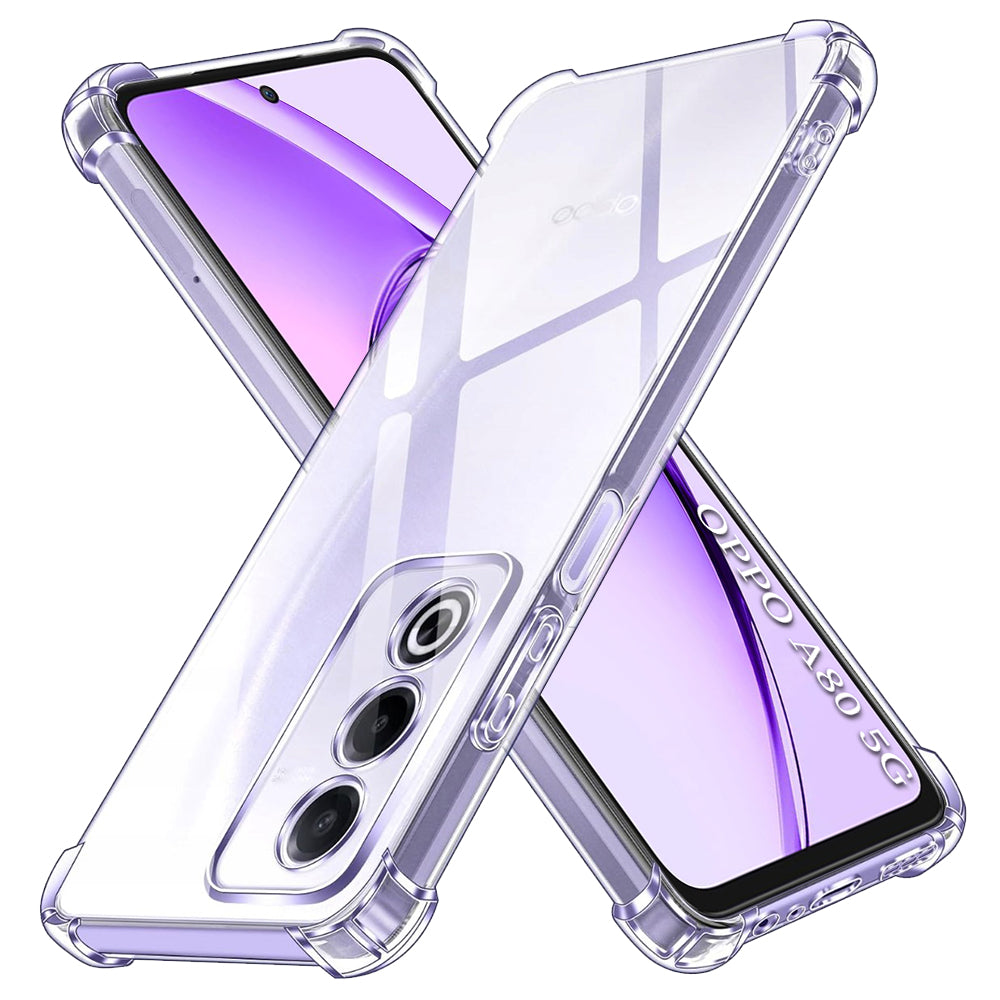 Techsuit - Shockproof Clear Silicone - Oppo A80 5G - Clear
