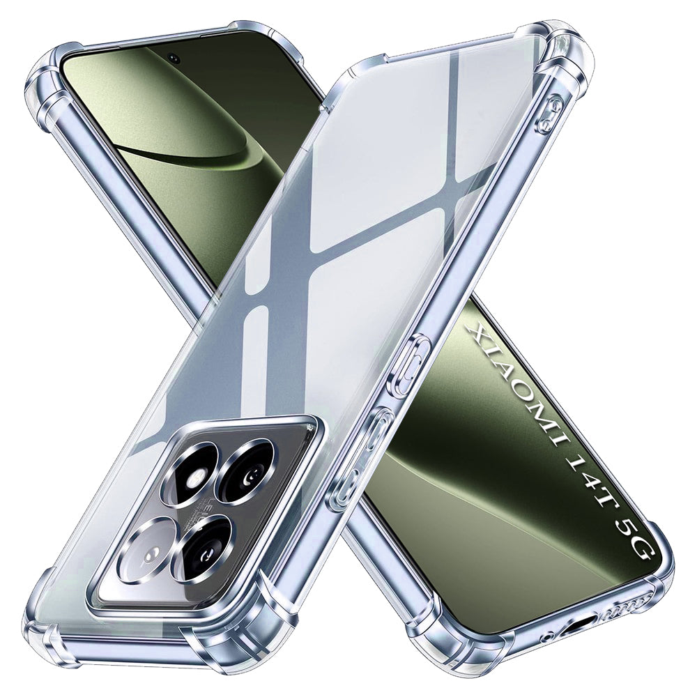Techsuit - Shockproof Clear Silicone - Xiaomi 14T - Clear