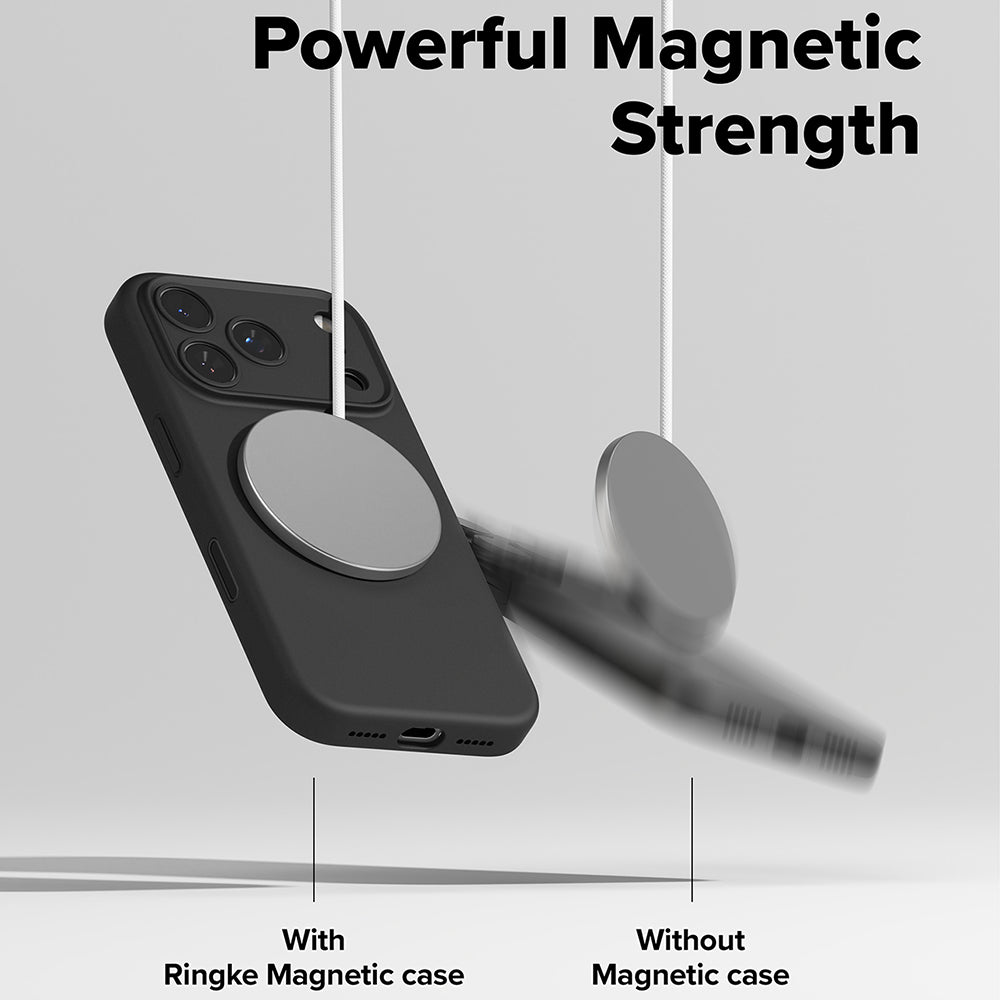 Ringke - Silicone Magnetic MagSafe - iPhone 17 Pro - Black
