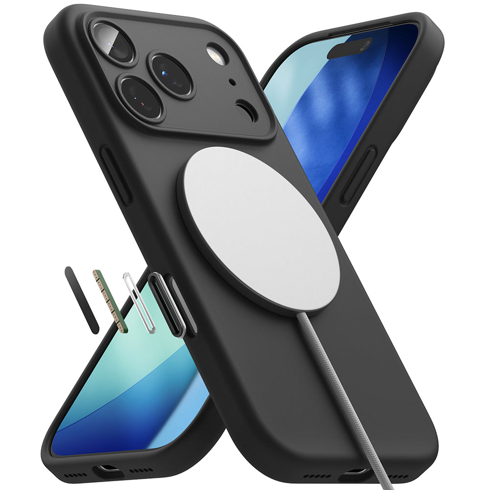 Ringke - Silicone Magnetic MagSafe - iPhone 17 Pro - Black