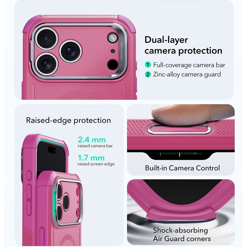 ESR - Cyber Armor Kickstand - iPhone 17 Pro Max - Pink