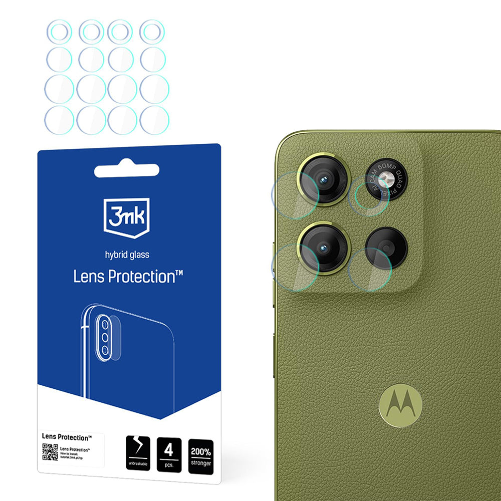 3mk - Lens Protection (4 pack) - Motorola Moto G15 / G15 Power - Clear