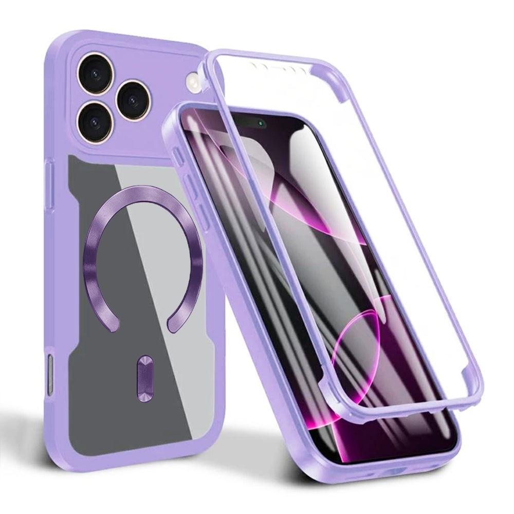 Techsuit - ColorVerse 360 MagSafe Series + Screen Protector - iPhone 17 Pro Max - Purple
