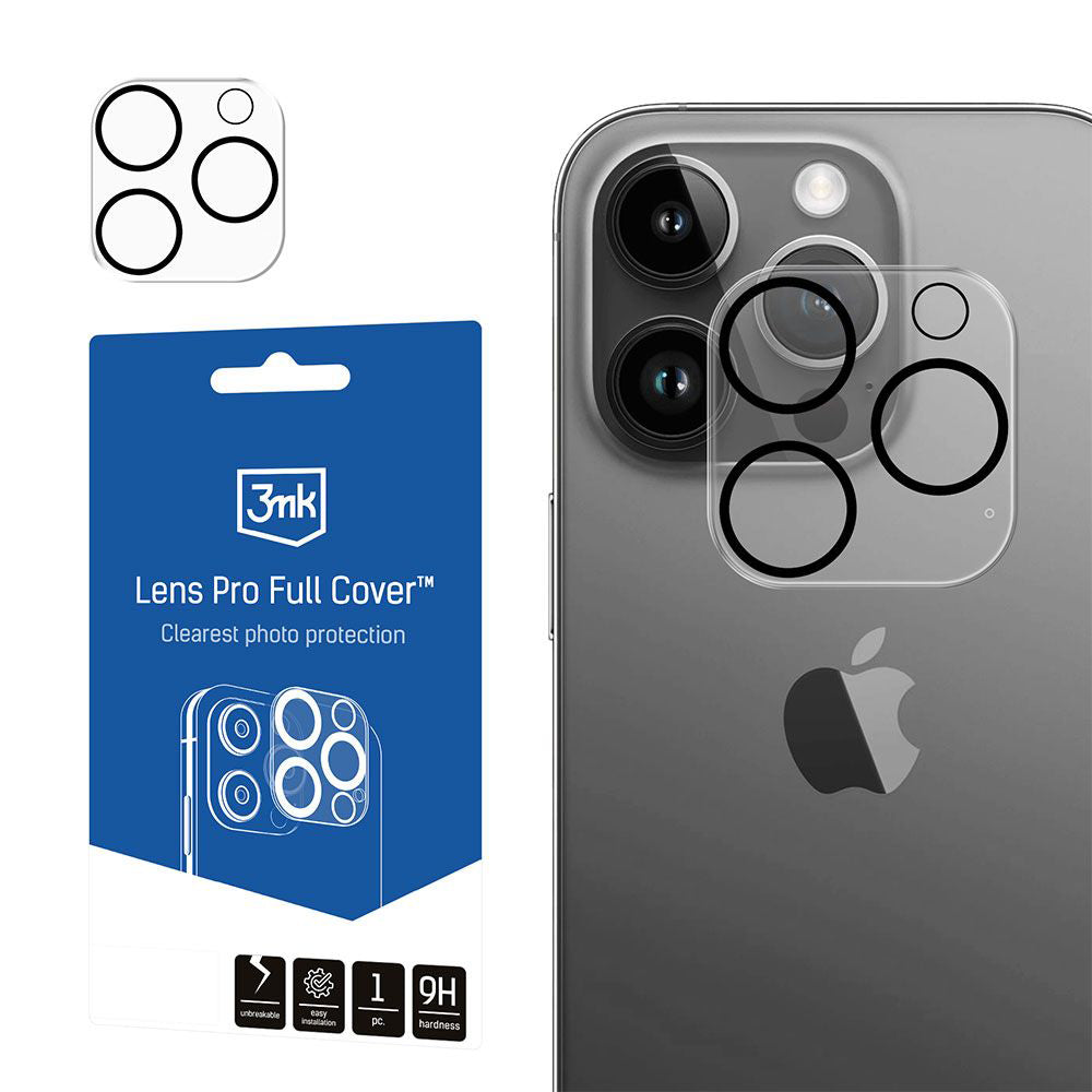3mk - Lens Pro Full Cover - iPhone 14 Pro - Clear