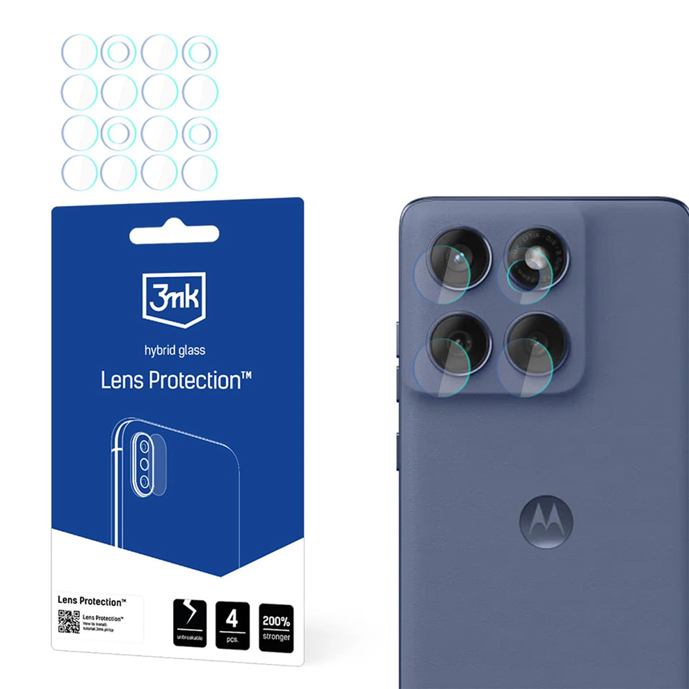 3mk - Lens Protection (4 pack) - Motorola Edge 60 Fusion - Clear