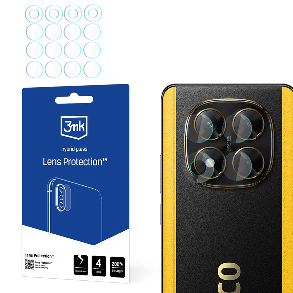 3mk - Lens Protection (4 pack) - Xiaomi Poco X7 - Clear