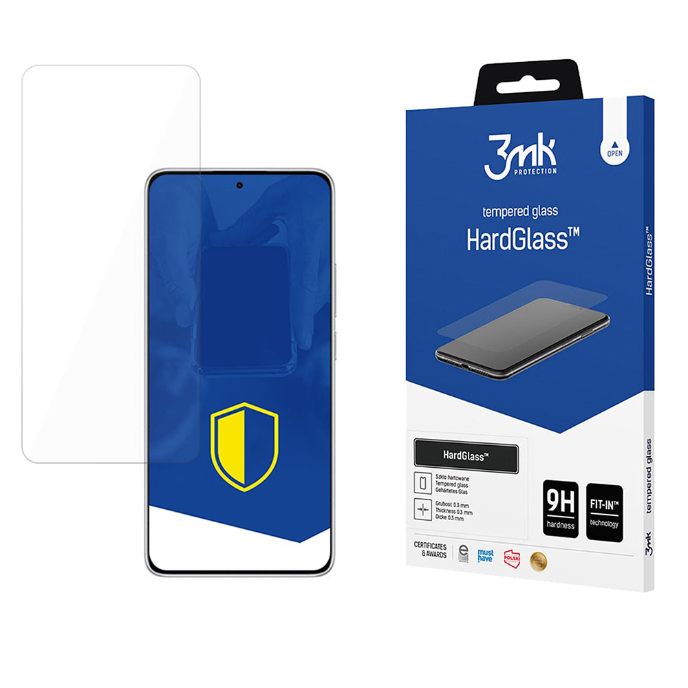 3mk - HardGlass Tempered Screen Protector - Xiaomi Redmi Note 14 4G (Regional) / Redmi Note 14 5G - Clear