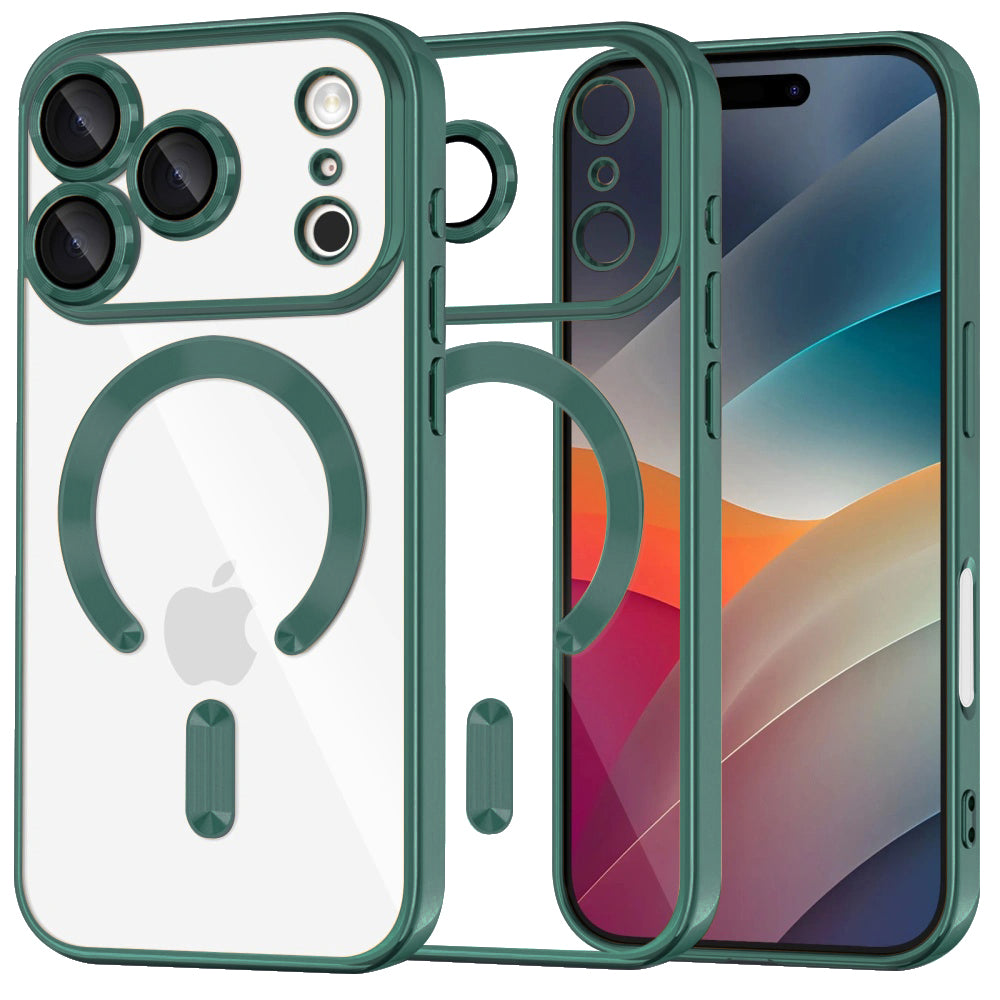 Techsuit - Luxury Crystal MagSafe - iPhone 17 Pro - Deep Green