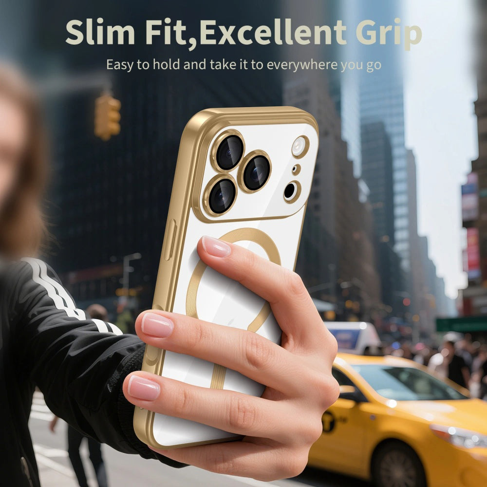 Techsuit - Luxury Crystal MagSafe - iPhone 17 Pro Max - Gold