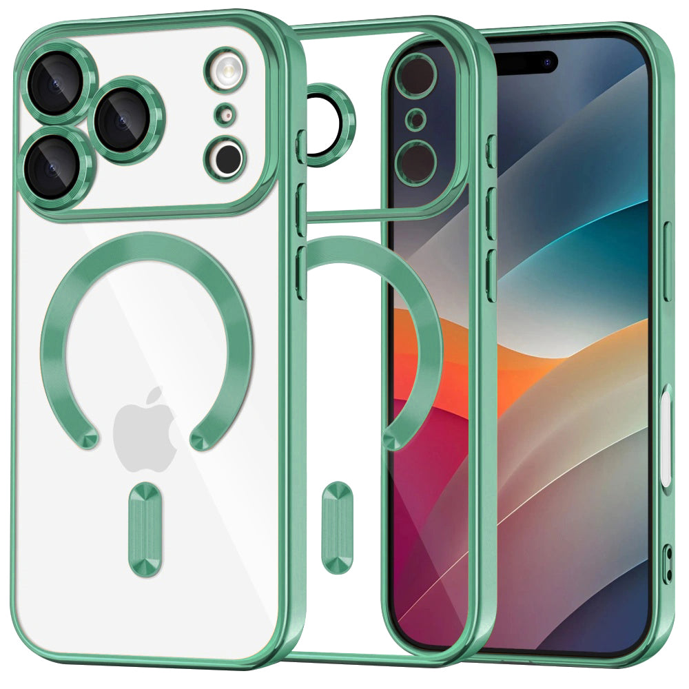 Techsuit - Luxury Crystal MagSafe - iPhone 17 Pro Max - Light Green