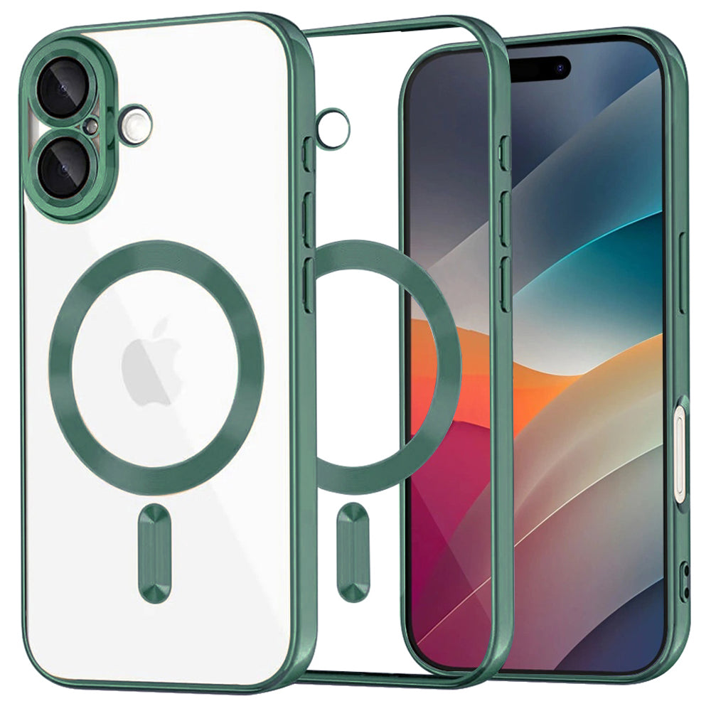 Techsuit - Luxury Crystal MagSafe - iPhone 17 - Deep Green