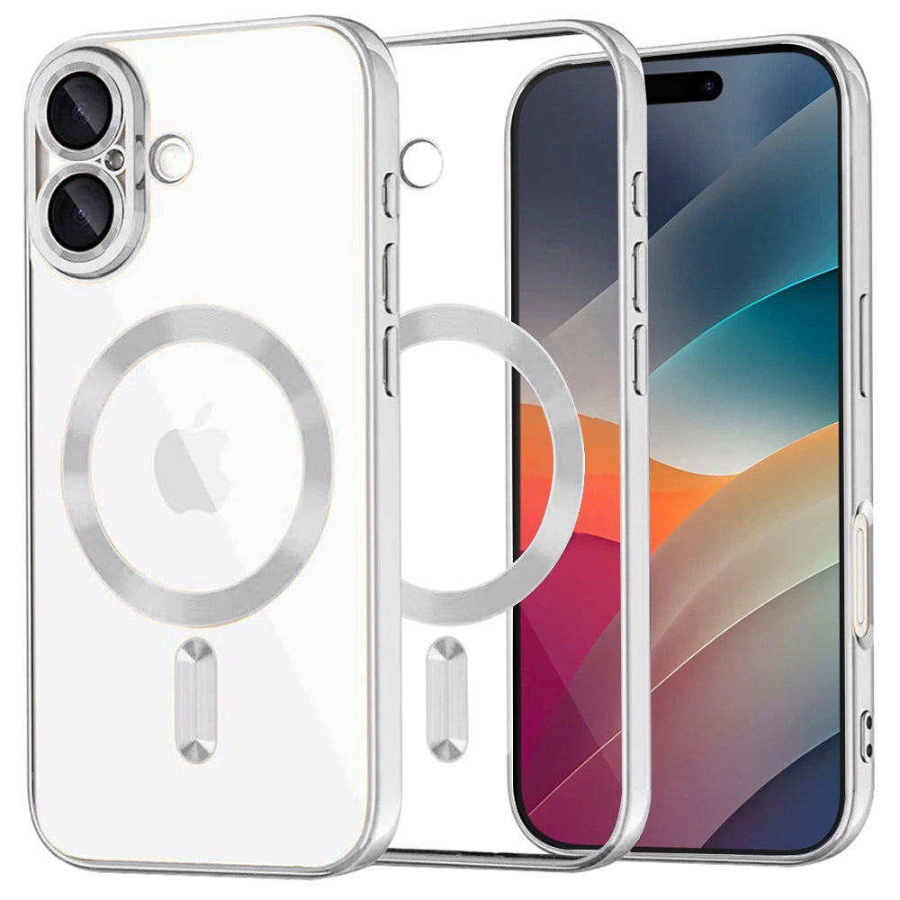 Techsuit - Luxury Crystal MagSafe - iPhone 17 - Silver