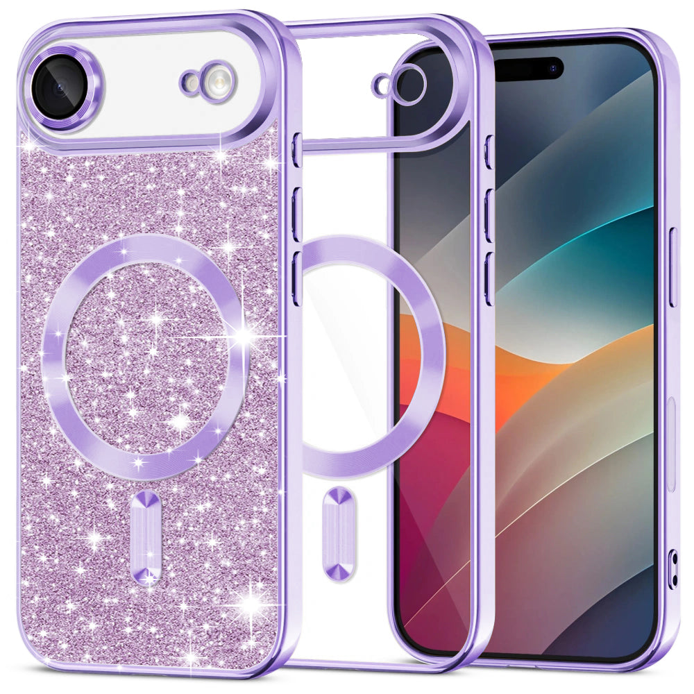 Techsuit - Luxury Glitter MagSafe - iPhone 17 Air - Light Purple
