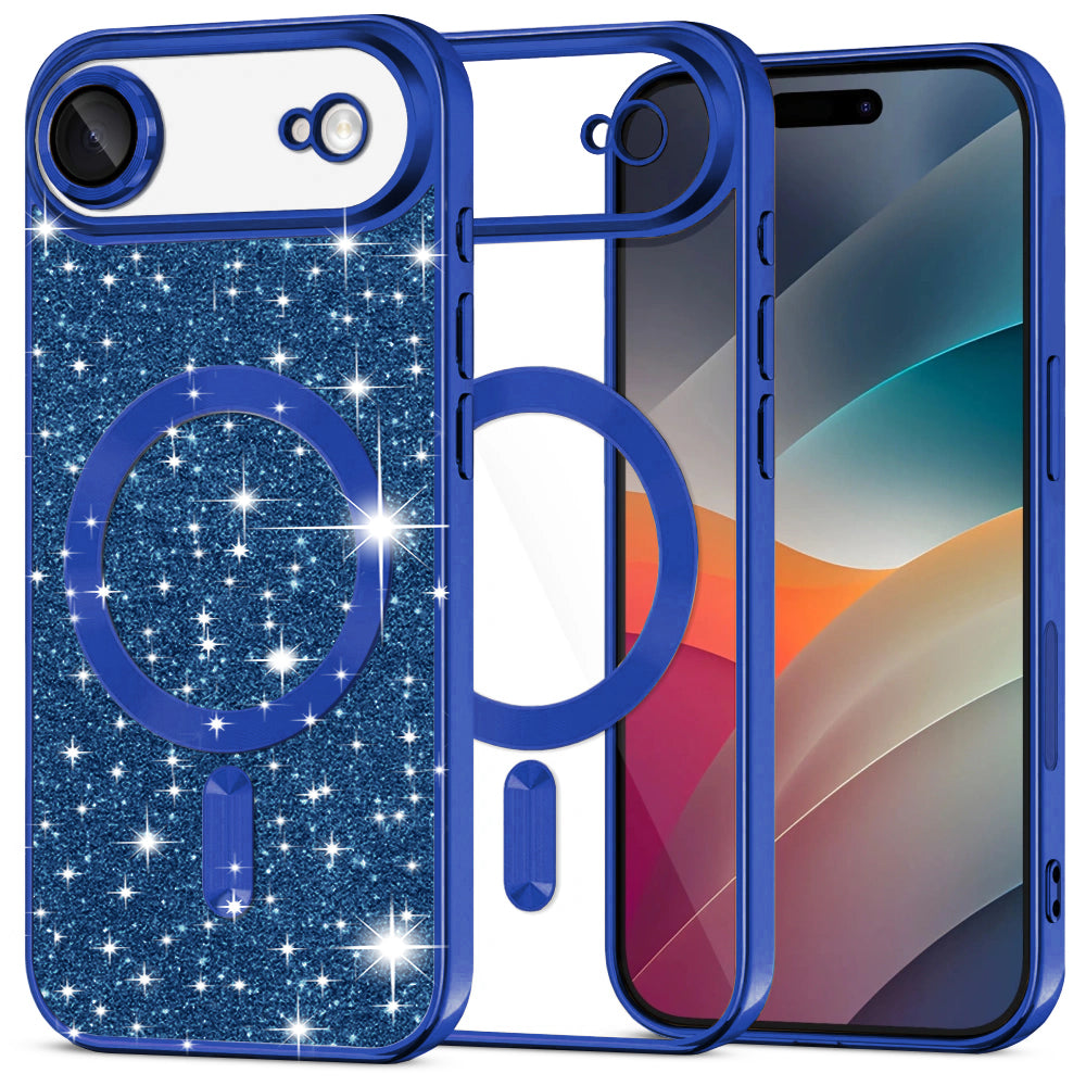 Techsuit - Luxury Glitter MagSafe - iPhone 17 Air - Deep Blue
