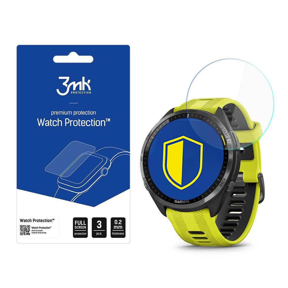 3mk - Watch Protection ARC (3 pack) - Garmin Forerunner 965 - Clear