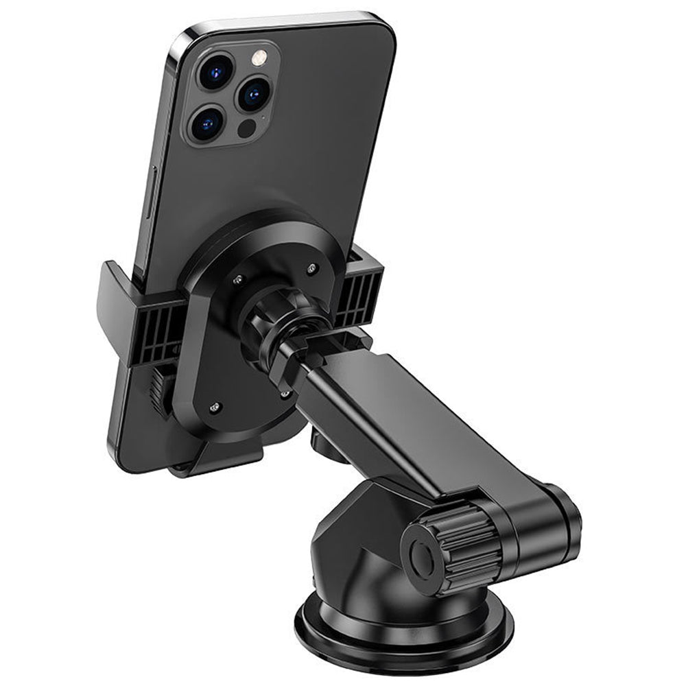 Borofone - Car Holder Amazing Bay (BH39) - with Suction Cup, for Dashboard/Windshield, 4.5-6.5" Phone - Black