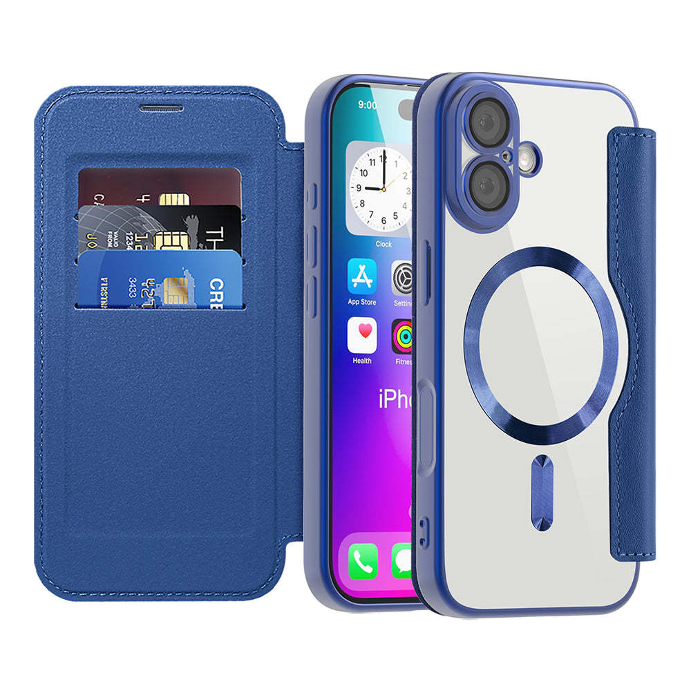 Techsuit - SmartMag Book Case - iPhone 17 - Blue