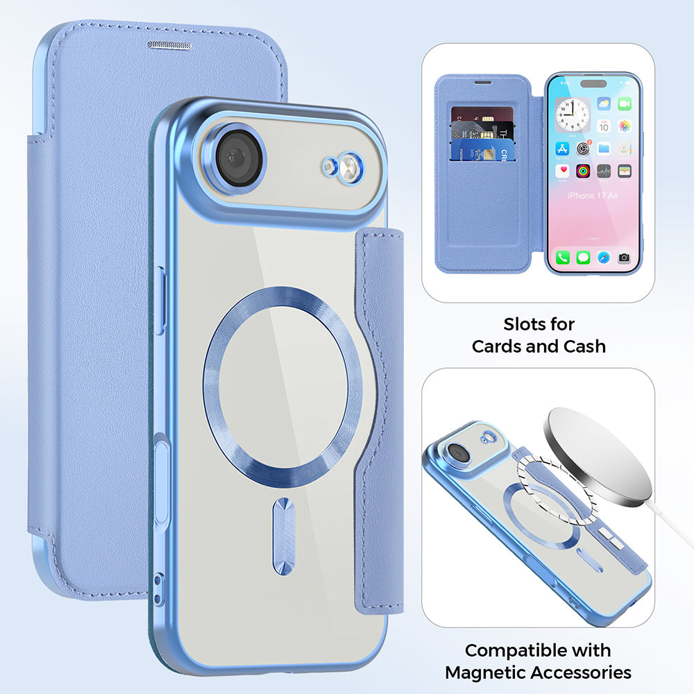 Techsuit - SmartMag Book Case - iPhone 17 Air - Light Blue