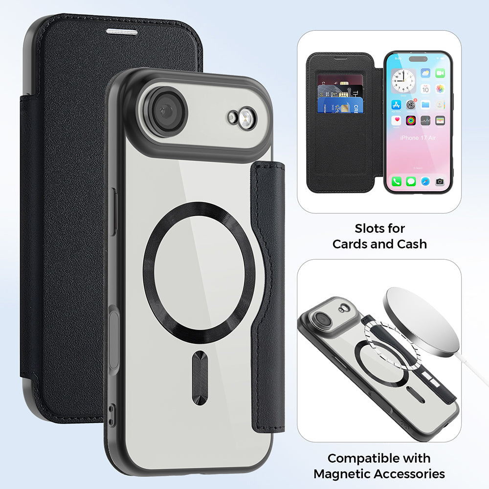Techsuit - SmartMag Book Case - iPhone 17 Air - Black
