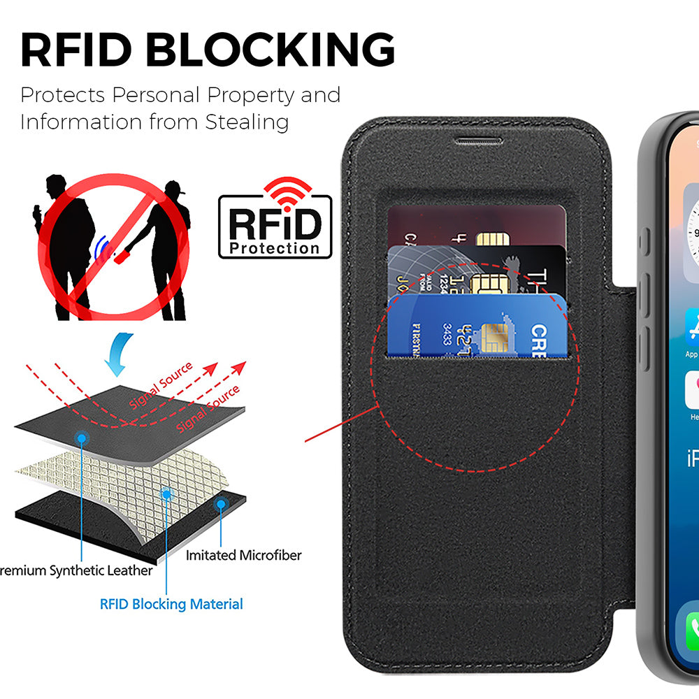 Techsuit - SmartMag Book Case - iPhone 17 Pro - Blue