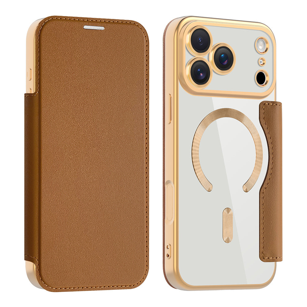 Techsuit - SmartMag Book Case - iPhone 17 Pro - Brown