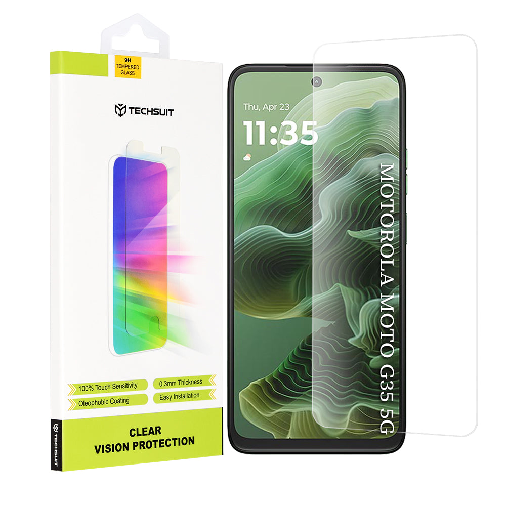 Techsuit - Clear Vision Glass - Motorola Moto G35 / G56 - Transparent