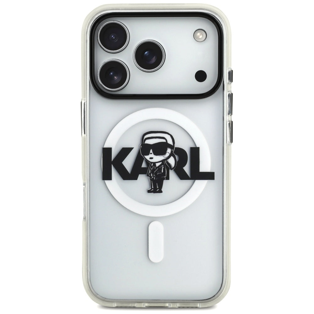 Karl Lagerfeld - IML MagSafe Sketch Logo (KLHMP17LHGKIGKBT) - iPhone 17 Pro - Transparent Karl