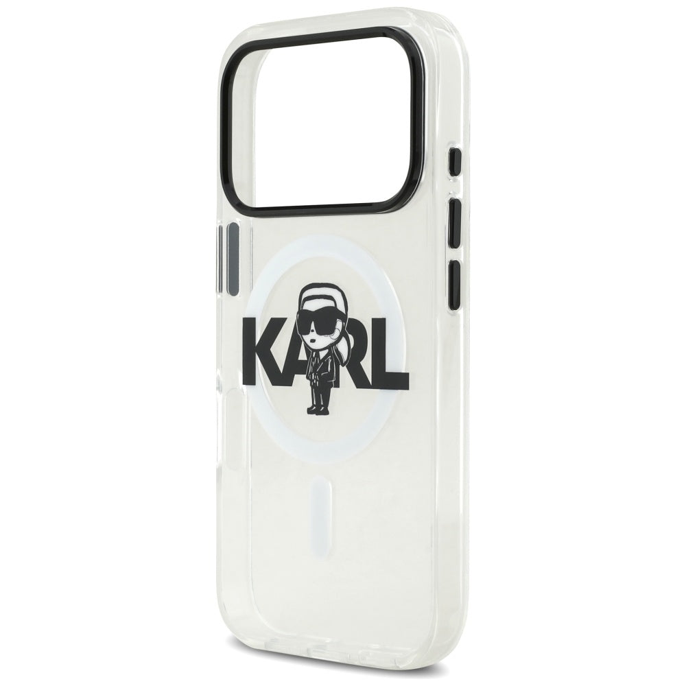 Karl Lagerfeld - IML MagSafe Sketch Logo (KLHMP17LHGKIGKBT) - iPhone 17 Pro - Transparent Karl