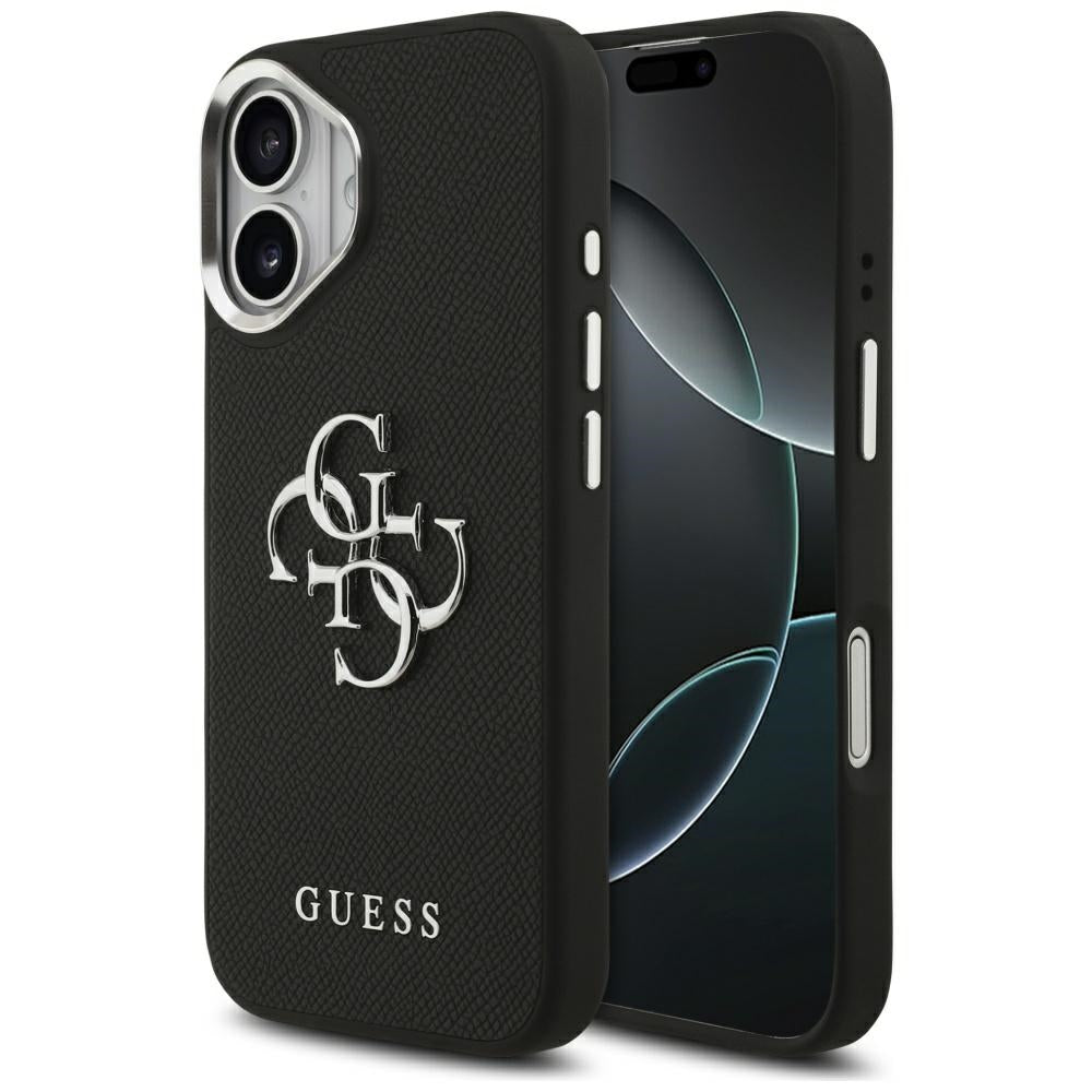 Guess - Hardcase 4G Grained Big and Classic Logo (GUHCP17SPG4SMCEK) - iPhone 17 - Black