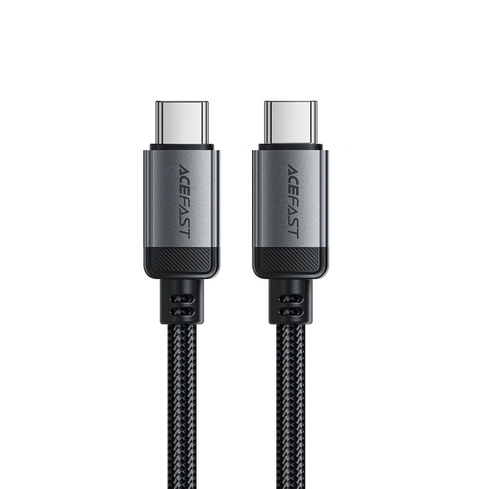 Acefast - Data Cable (C20-03) - USB-C to Type-C, 60W, 3A, Fast Charging, Bend-Resistant, Nylon Braid, 1.2m - Black