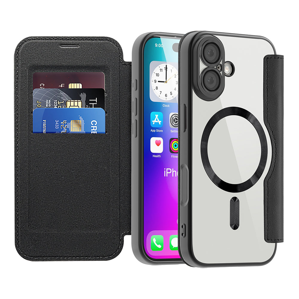 Techsuit - SmartMag Book Case - iPhone 17 - Black