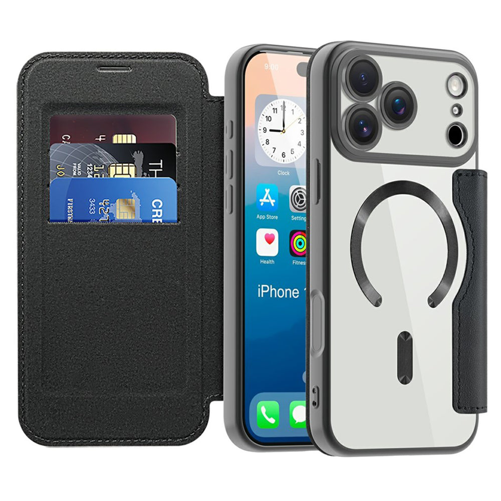 Techsuit - SmartMag Book Case - iPhone 17 Pro Max - Black