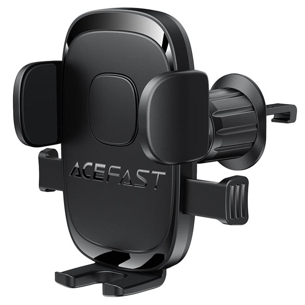 Acefast - Car Holder (D56) - for Air Vent, 4.7" - 6.9" Phones, One-Key Lock, Silicone Grip - Black