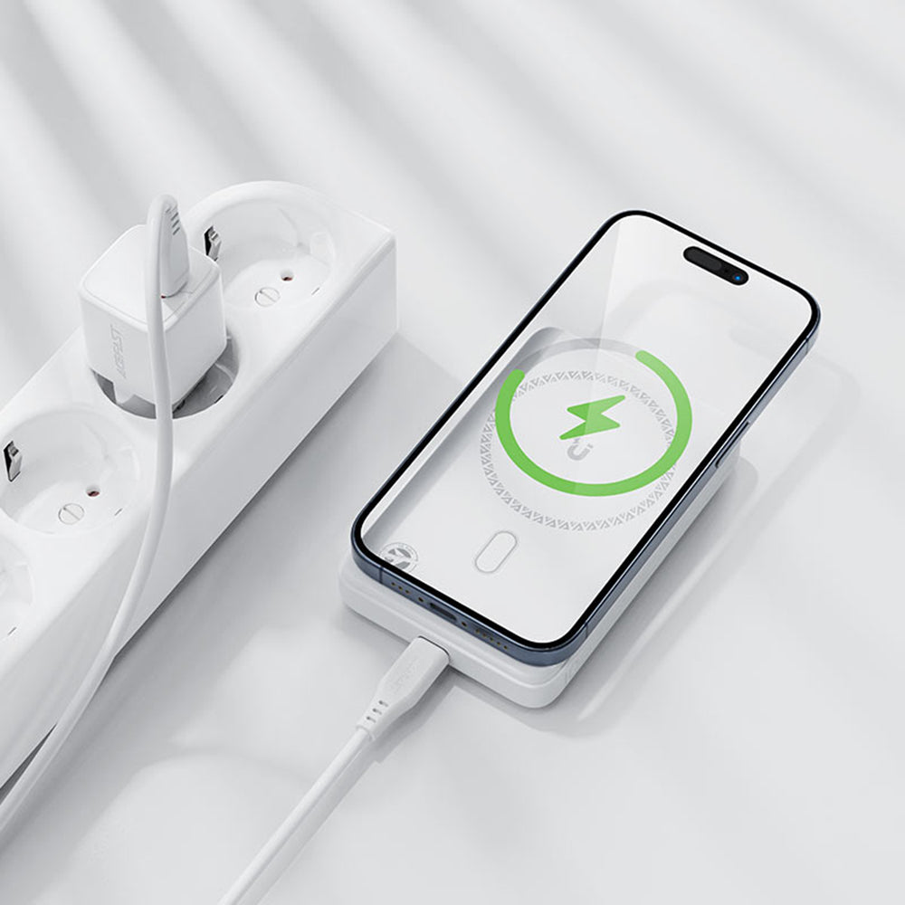 Acefast - Magnetic Wireless Power Bank (M26-10000) - MagSafe, Fast Charging, USB-C, 10000mAh, 20W, 5V/3A, LED - White