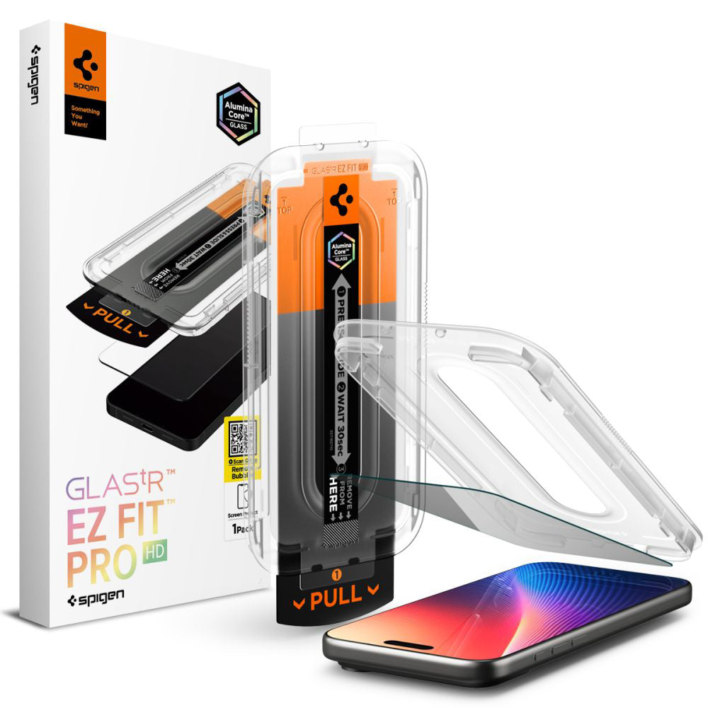 Spigen - Glas.tR EZ-FIT Pro - iPhone 16 Pro Max / iPhone 17 Pro Max - Privacy