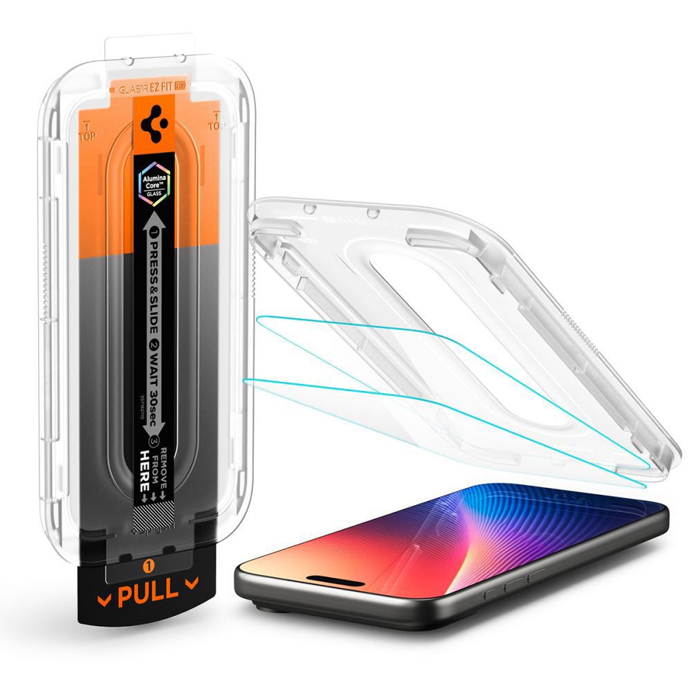 Spigen - Glas.tR EZ-FIT Pro HD (AGL10095) - iPhone 16 Pro Max / iPhone 17 Pro Max - Clear