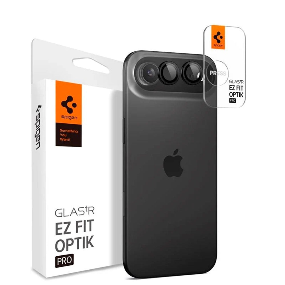 Spigen - Optik.tR EZ Fit Pro Camera Glass (2 pack) - iPhone 17 Air - Black