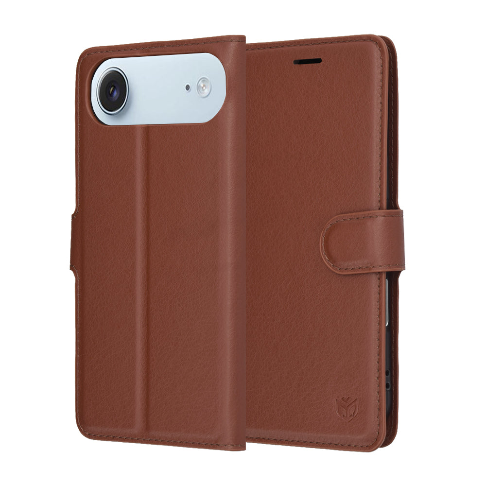 Techsuit - Leather Folio - iPhone 17 Air - Brown