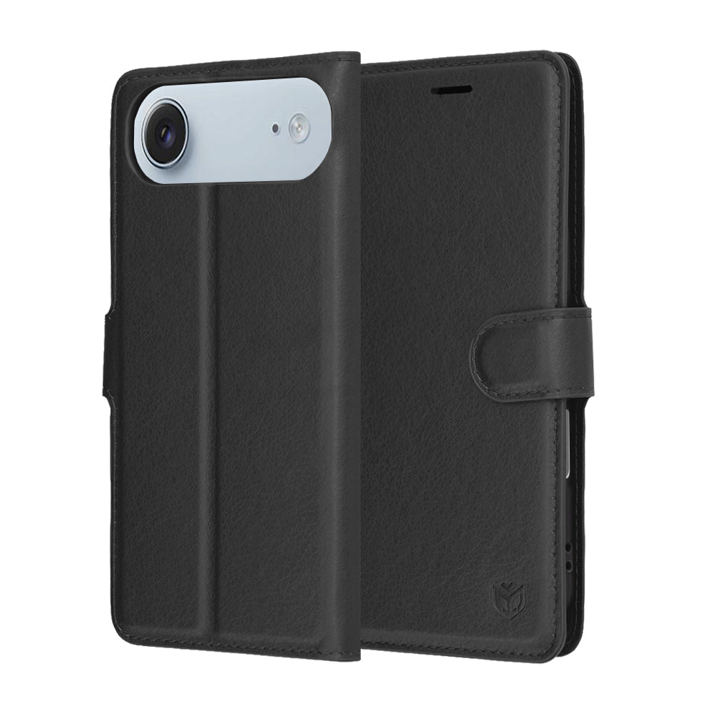 Techsuit - Leather Folio - iPhone 17 Air - Black