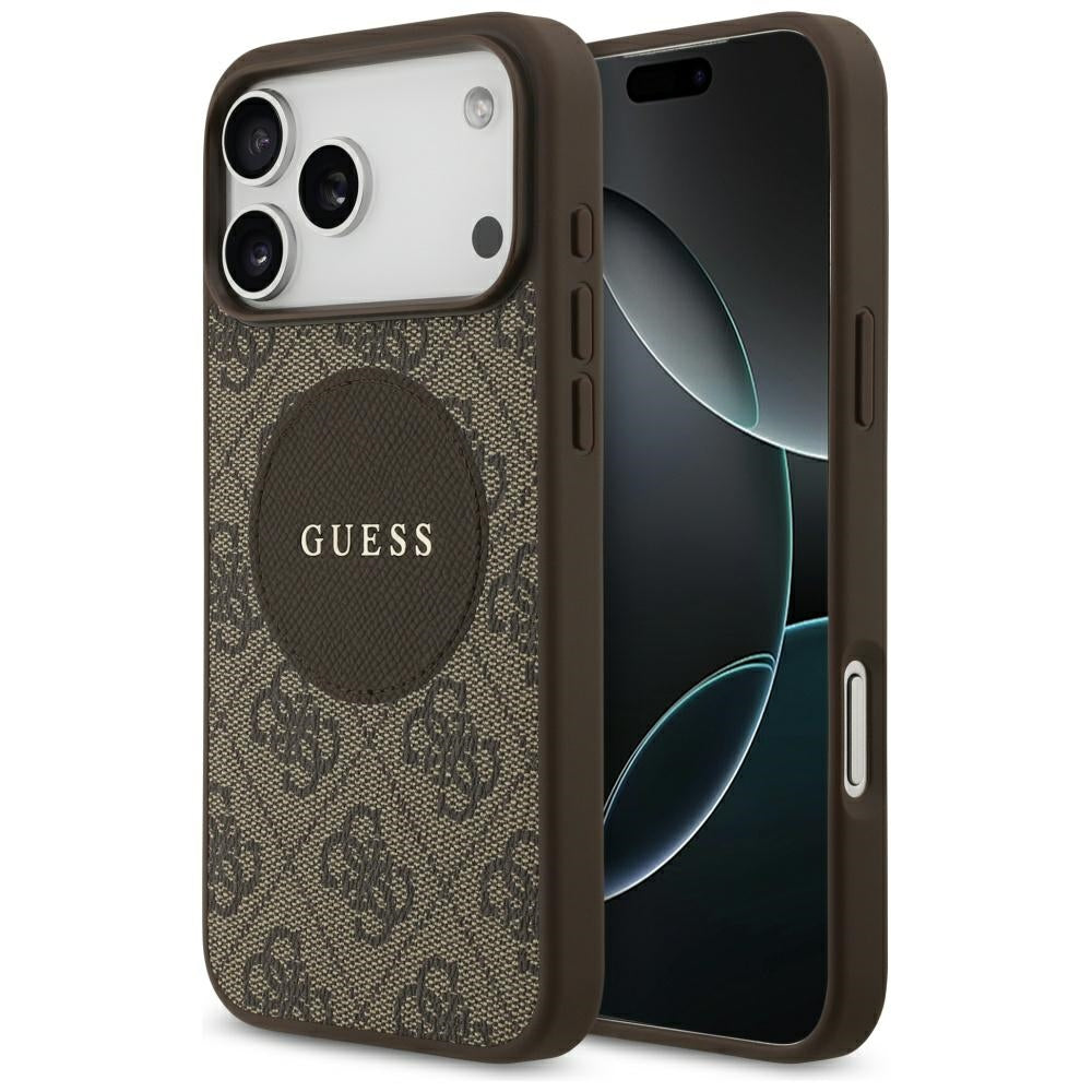 Guess - 4G Circle Classic Logo MagSafe (GUHMP17XP4PGRSGW) - iPhone 17 Pro Max - Brown