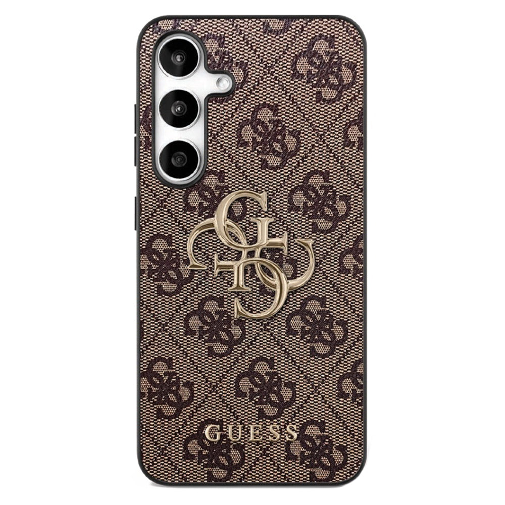 Guess - Leather 4G Metal Logo (GUHCS25FE4GMGBR) - Samsung Galaxy S25 FE - Brown