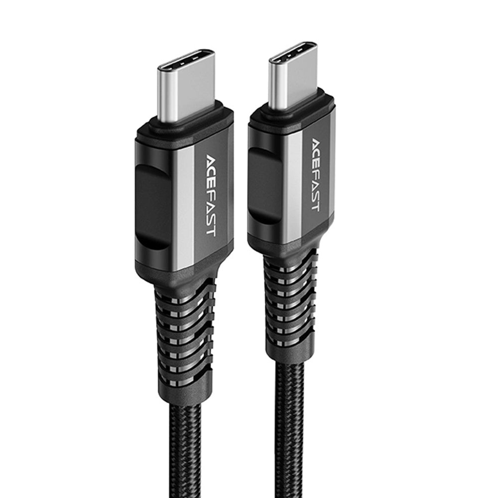 Acefast - Data Cable (C1-03) - Type-C to Type-C, 60W, 20V/3A, Fast Charging, Nylon Braid, 1.2m - Black