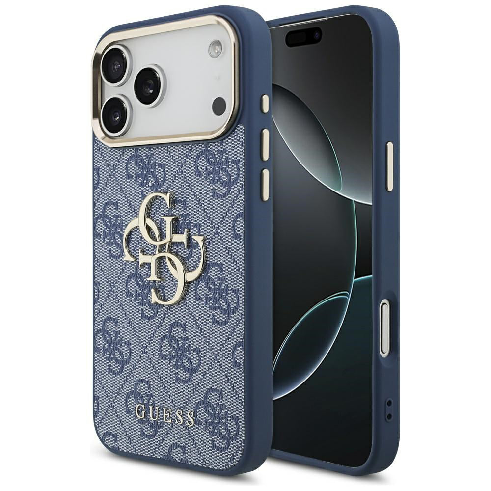Guess - Hardcase Big 4G Classic Logo (GUHCP17L4GMGCBL) - iPhone 17 Pro - Blue