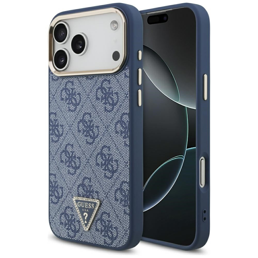 Guess - Hardcase 4G Triangle Logo MagSafe (GUHMP17LP4GTDGMB) - iPhone 17 Pro - Blue