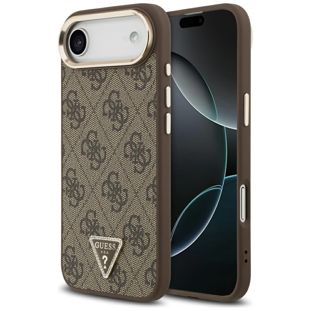 Guess - Hardcase 4G Triangle Logo (GUHMP17MP4GTDGMW) - iPhone 17 Air - Brown