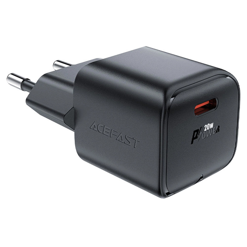 Acefast - Wall Charger Mini (A73) - GaN Technology, PD20W, Small Size Design - Black