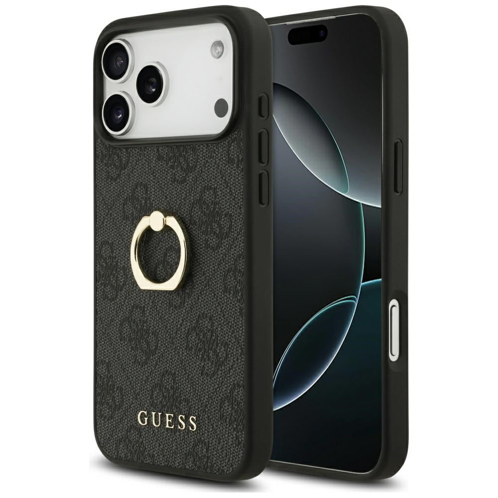 Guess - Hardcase 4G Ring Stand (GUHCP17X4GMRGR) - iPhone 17 Pro Max - Black