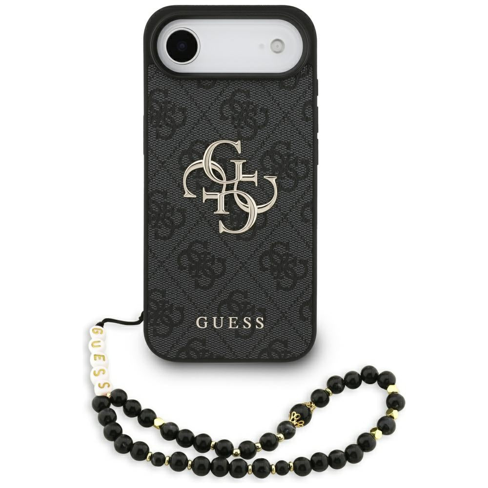Guess - Hardcase 4G Classic Logo with Strap (GUHCP17MP4GMGSK) - iPhone 17 Air - Black