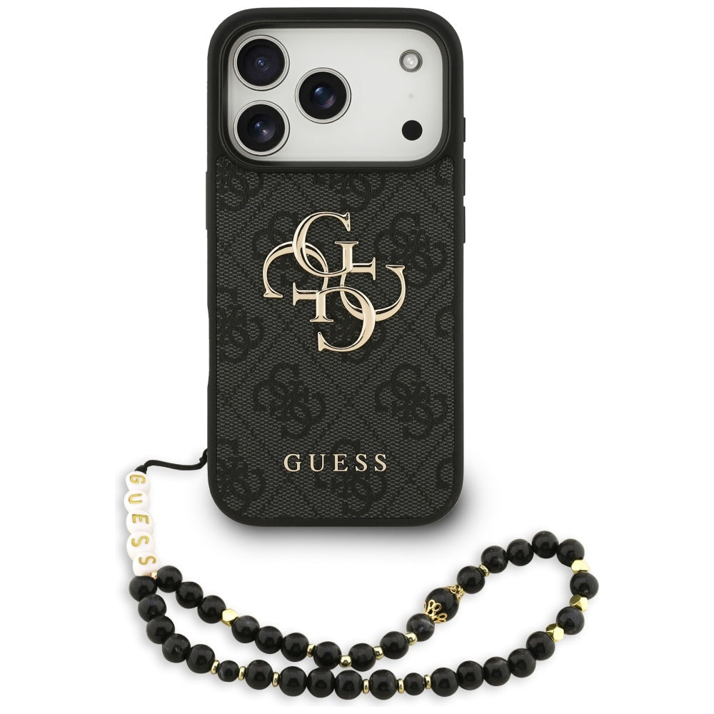 Guess - Hardcase 4G Classic Logo with Strap (GUHCP17LP4GMGSK) - iPhone 17 Pro - Black